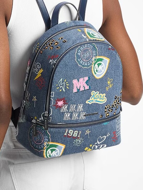 Michael Kors Rhea Denim Backpack And Wallet Set main image 7